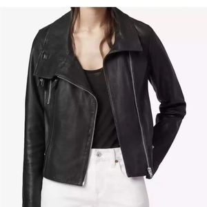 All Saints Bales Leather Jacket NWOT